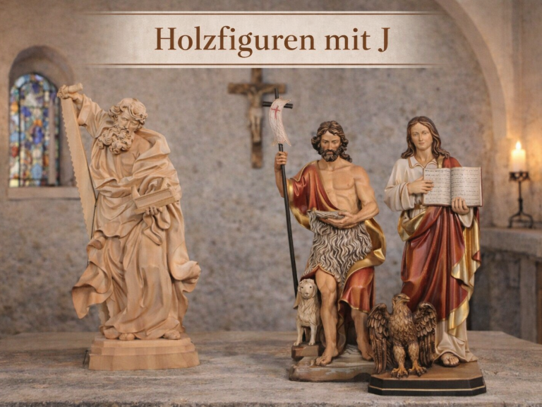 Hl. Josef - Hl. Johannes- Hl. Jakobus - Holzgeschnitzt