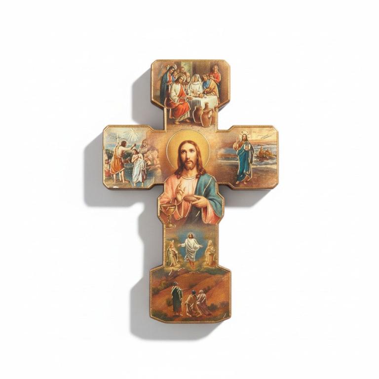 kommunionkreuz jesus holz kinderzimmer