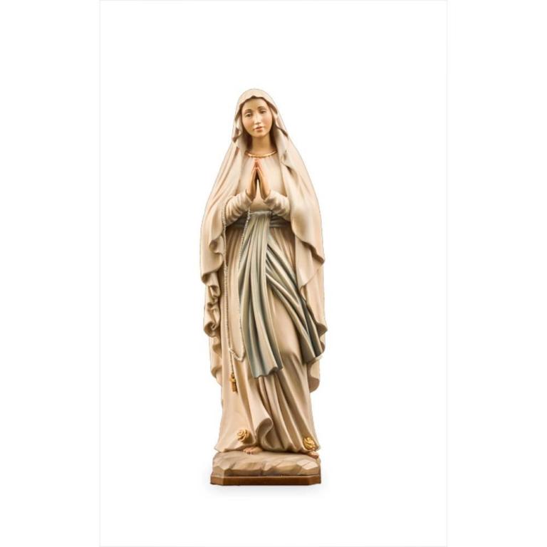 Lourdes Madonna- Holzfigur in Color-lepi-