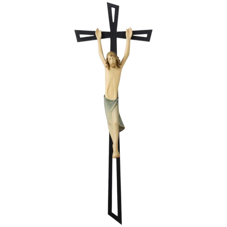 christus firenze eisenkreuz modernes wandkreuz holz metall corpus jesus