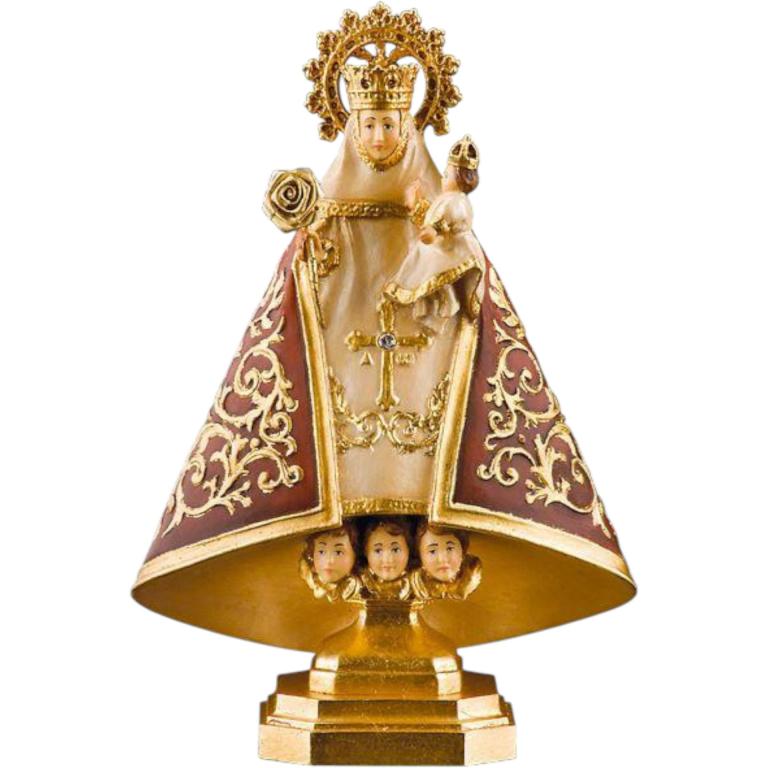 madonna von covadonga holz geschnitzt marienfigur mit kind