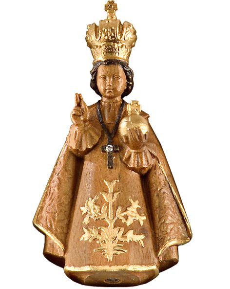 Prager Jesukind im Etui mit Nußholzbeize und Gold