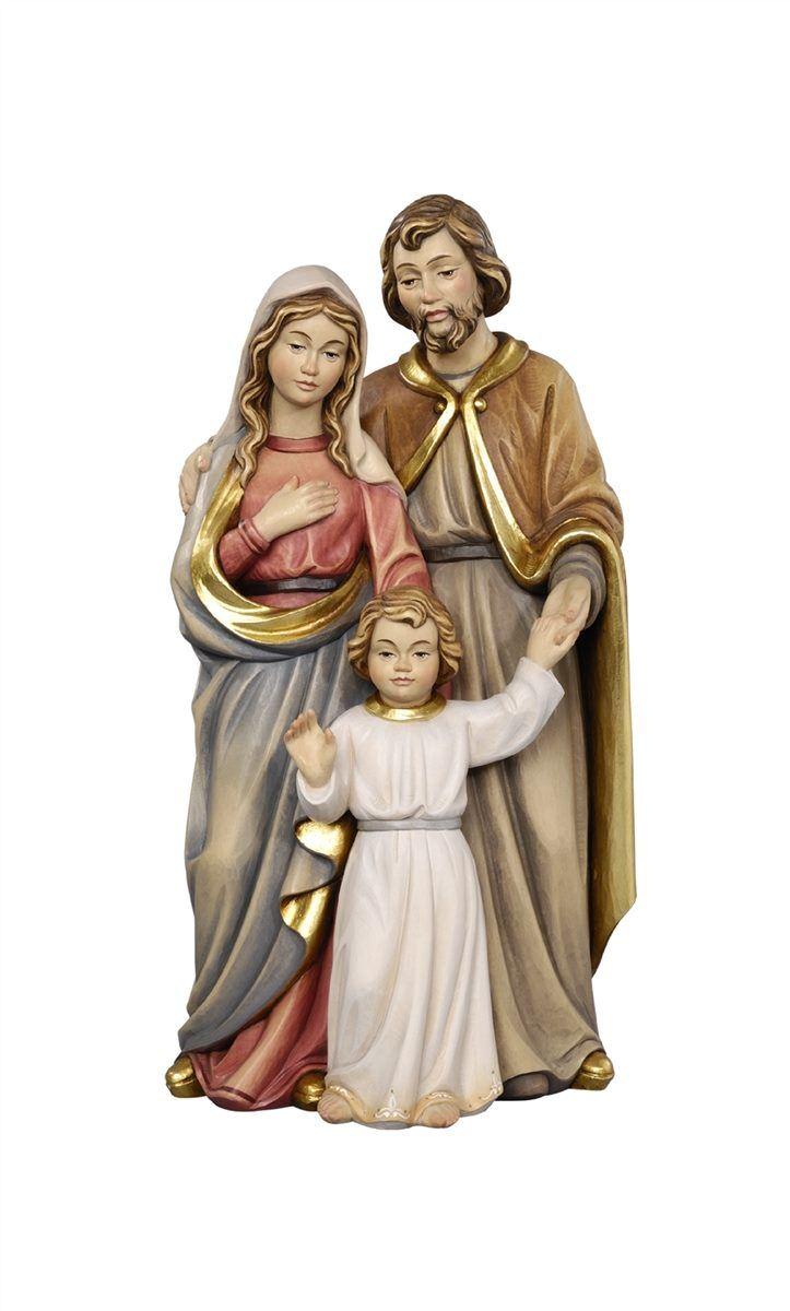 Heilige Familie mit Jesus als Knabe – holzgeschnitzte Figur
