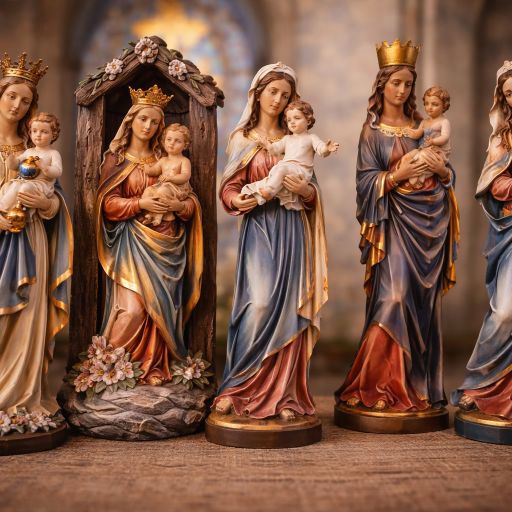 Marienfiguren aus Holz – holzgeschnitzte Madonnen