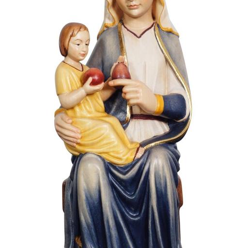 Gnadenmutter Mariazell sitzend- Holzfigur in Color-172000_80