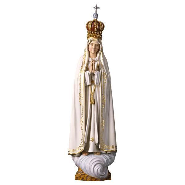Maria Fatima mit Krone – Marienfigur aus Holz