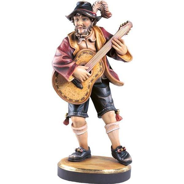 Musikant mit Gitarre 5062 Holzfigur in color