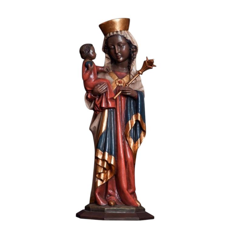 altöttinger madonna holz geschnitzt color bemalt marienfigur