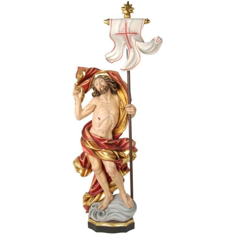 Auferstehung Jesu- Holzfigur- in Color-KD