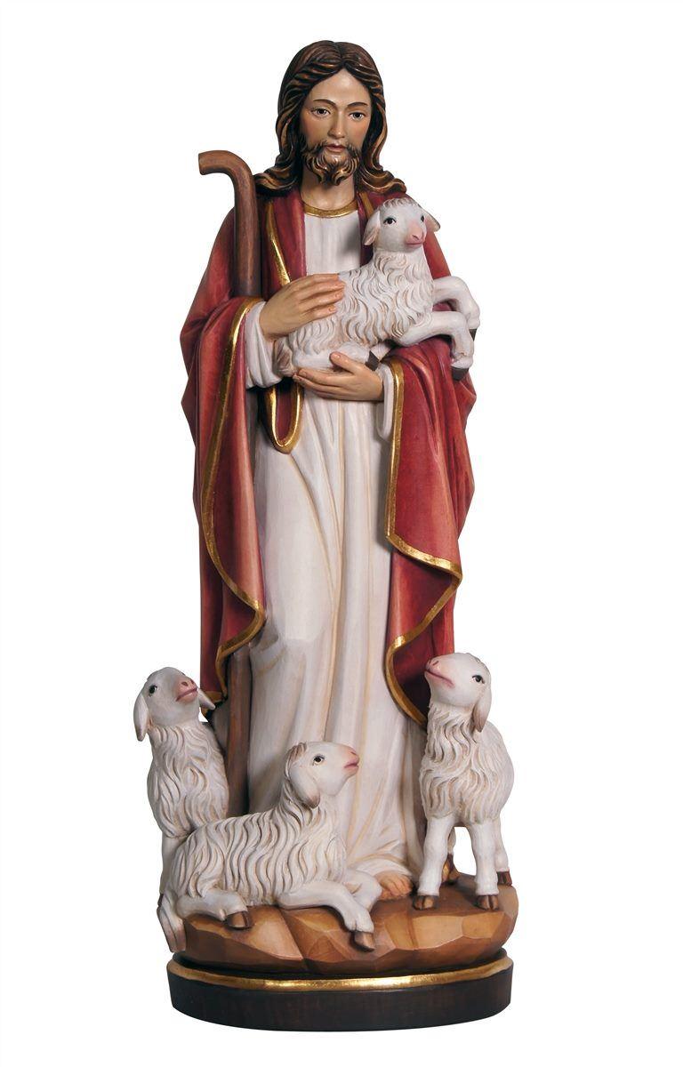 Jesus der gute Hirte- Holzfigur in Color-267000_80