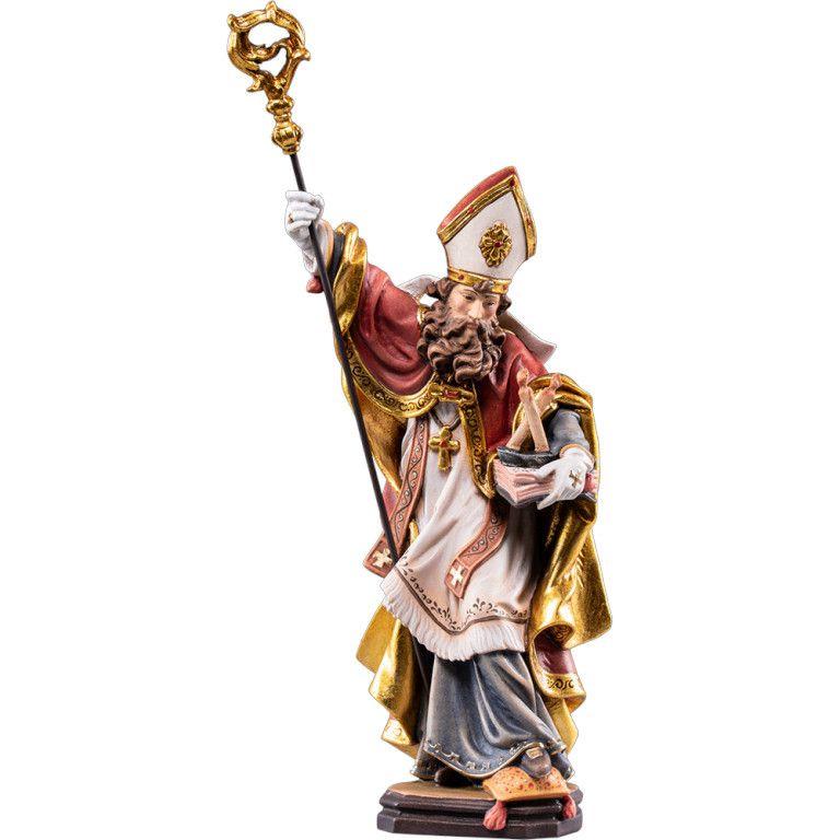 hl blasius mit kerzen holzfigur nothelfer