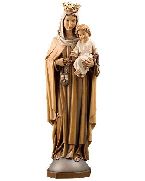 Detailansicht Jungfrau vom Berge Karmel Holzfigur