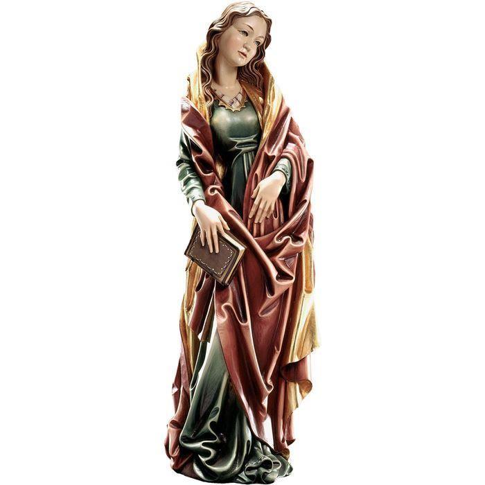 Maria Verkündigung als Holzfigur in Color