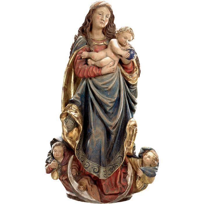 wandmadonna fränkisch 80 cm holz geschnitzt marienfigur wand