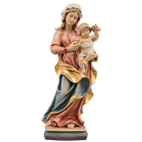 madonna insam holz geschnitzt marienfigur gröden mit kind
