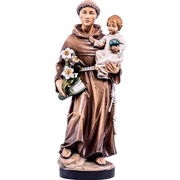 Hl.Antonius -Holzfigur in Color-De-