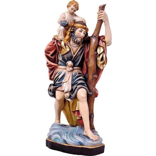 Hl. Christophorus Kölner Dom - Holzfigur in Color-jpeg