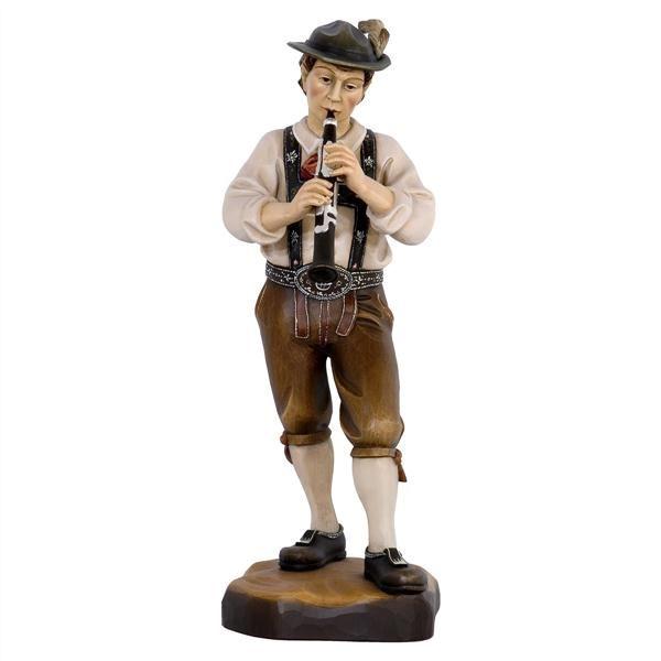 klarinettenspieler holzfigur musikant