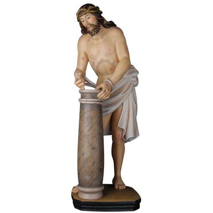 Gegeißelter Christus als holzgeschnitzte Christusfigur aus Holz