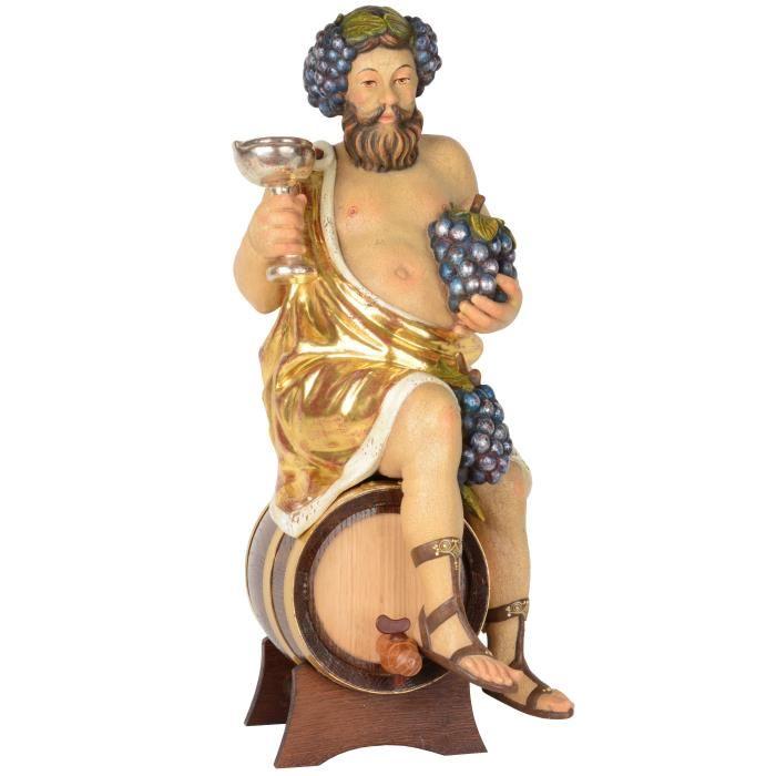 Bacchus mit Schnapsbehälter und Zapfhahn