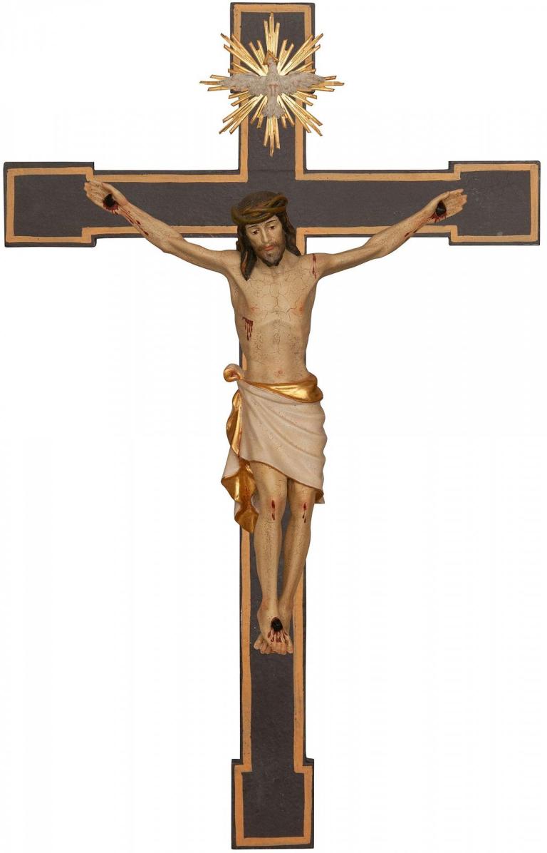 kruzifix classico hl geist romanisches holzkreuz corpus jesus holz