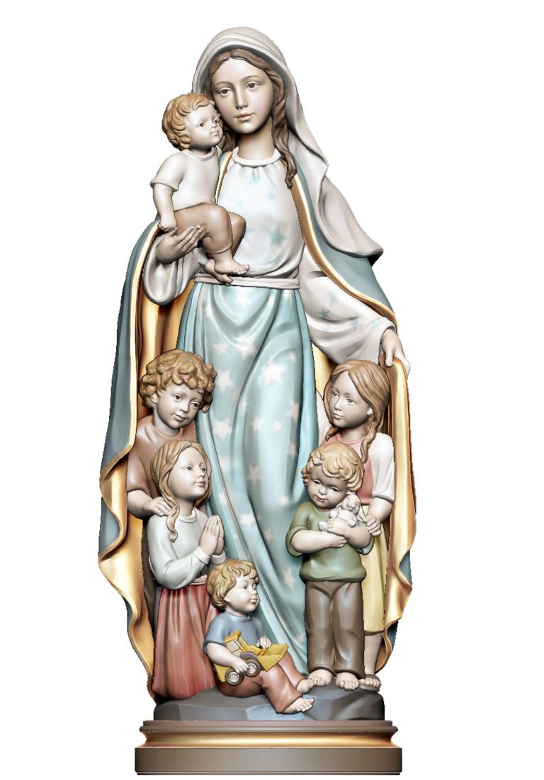 Schutzmantel – Maria – Marienfigur aus Holz