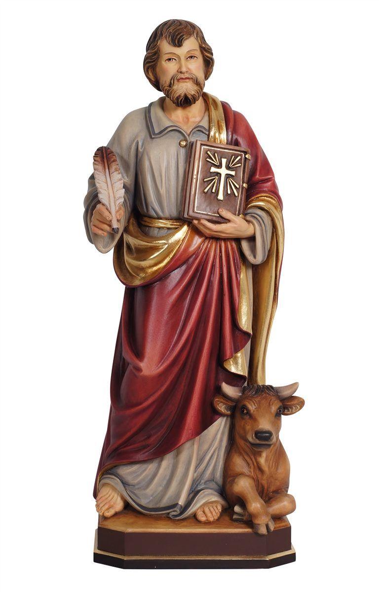 Hl. Lukas Evangelist mit Stier- Holzfigur geschnitzt-Color- big-206300_80