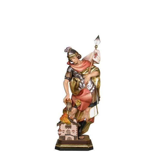 heiliger florian holzfigur geschnitzt schutzpatron feuerwehr