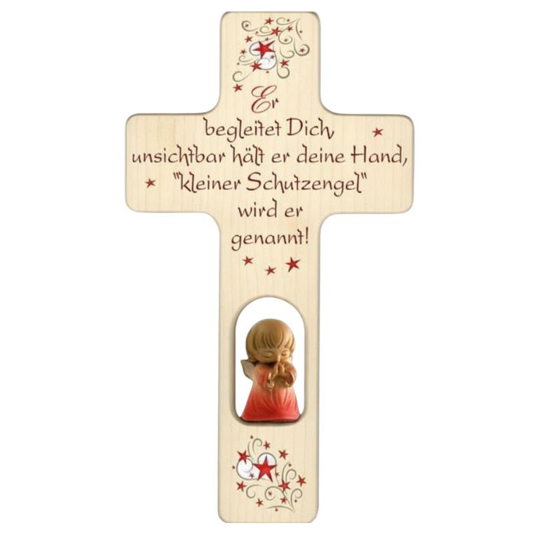 kinderkreuz engel er begleitet dich holz