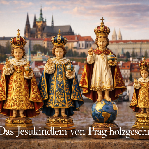 Jesuskind Holzfigur  - Prager Jesukind
