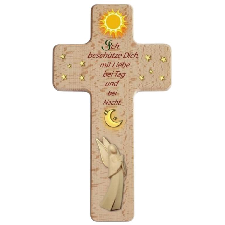 kinderkreuz ich beschütze dich engel holz