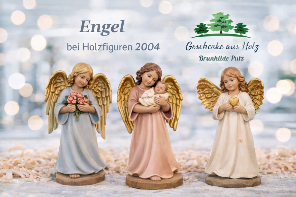 engel holzfigur standengel schutzengel geschnitzt
