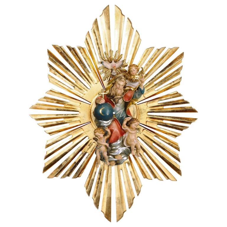 Gloriole mit Schein 2 Teile- Holzschnitzerei