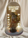 Acrylglas mit Gravur und Holzengel-Kommunion Geschenk-3