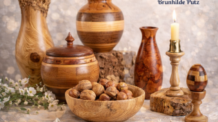 gedrechselte holzunikate schale dose holz deko
