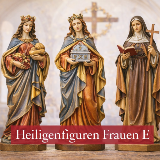 Heilige Frauen mit E-Hl.Elisabeth- holzgeschnitzr Figuren