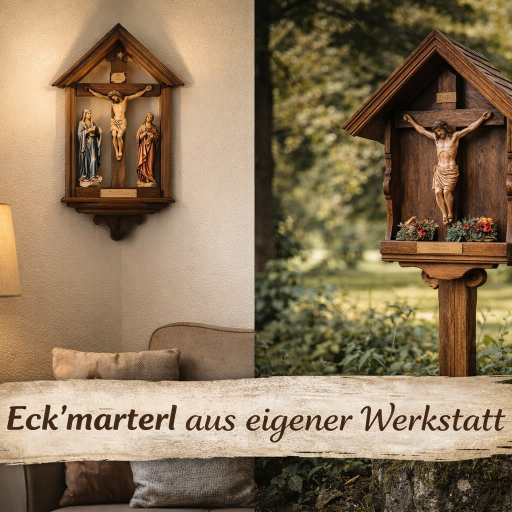 herrgottswinkel marterl holz religiöse ecke wohnzimmer