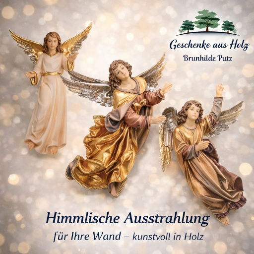 wandengel holz geschnitzt engel zum hängen