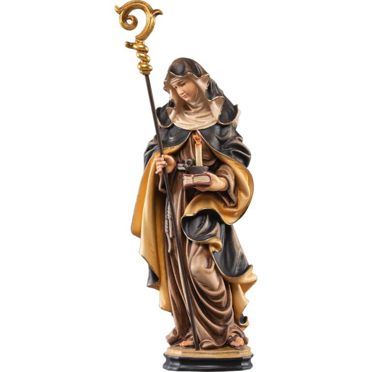 Hl. Antonia als Holzfigur in Color