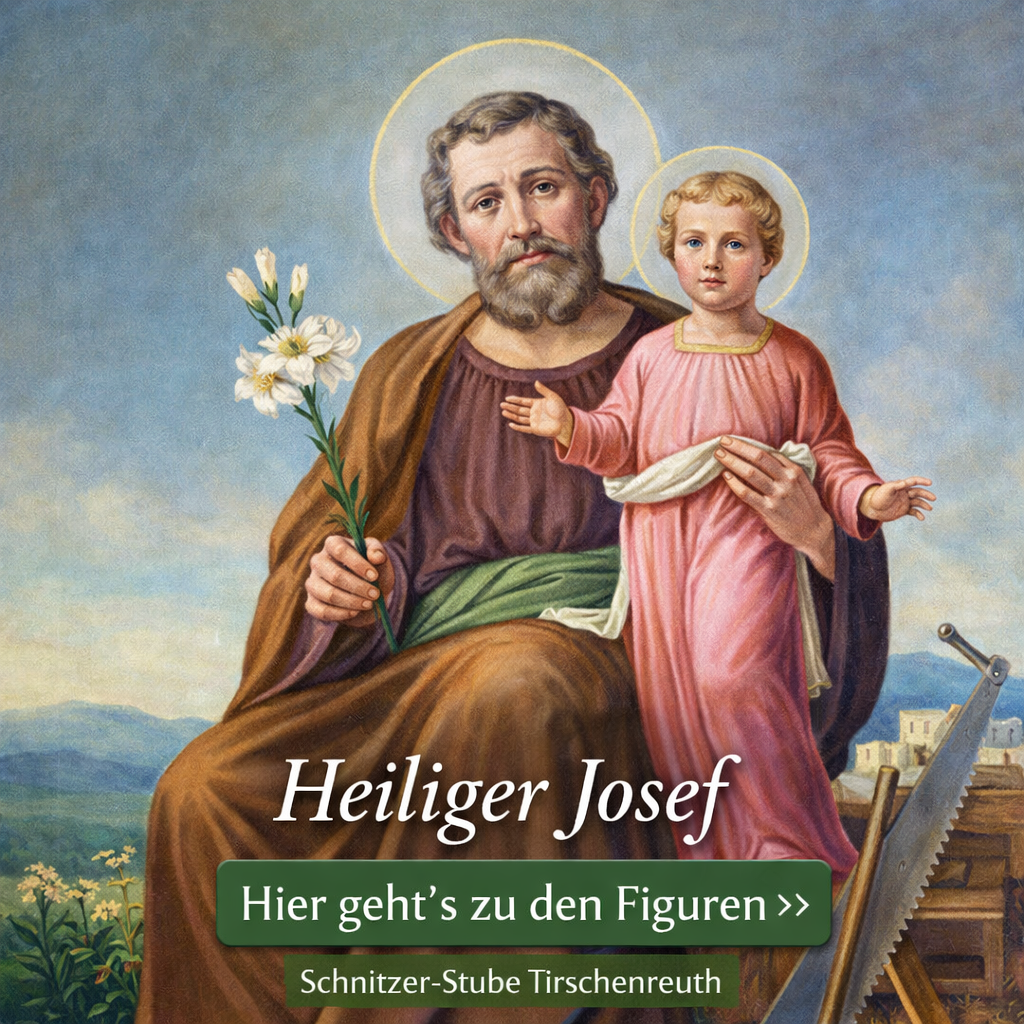 heiliger josef holzfigur mit jesuskind kaufen