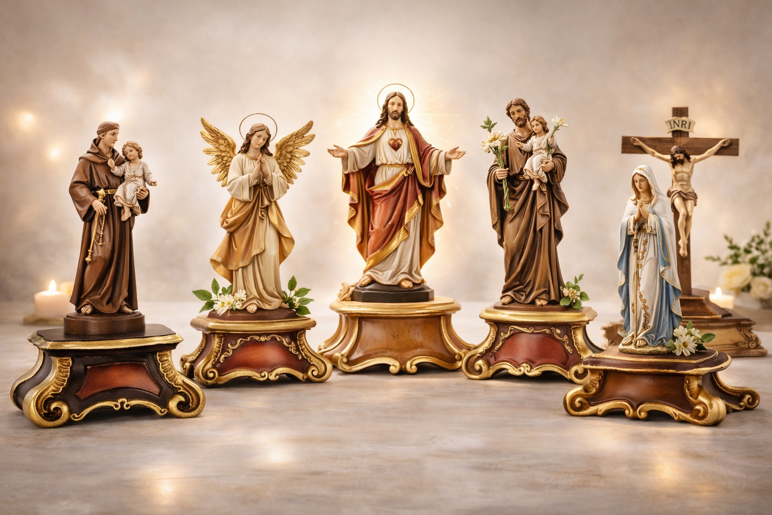 Standkonsolen für Holzfiguren - Heiligenfiguren