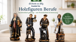 Holzfiguren Berufe – handwerklich gestaltete Berufsfiguren aus Holz als besondere Geschenkideen